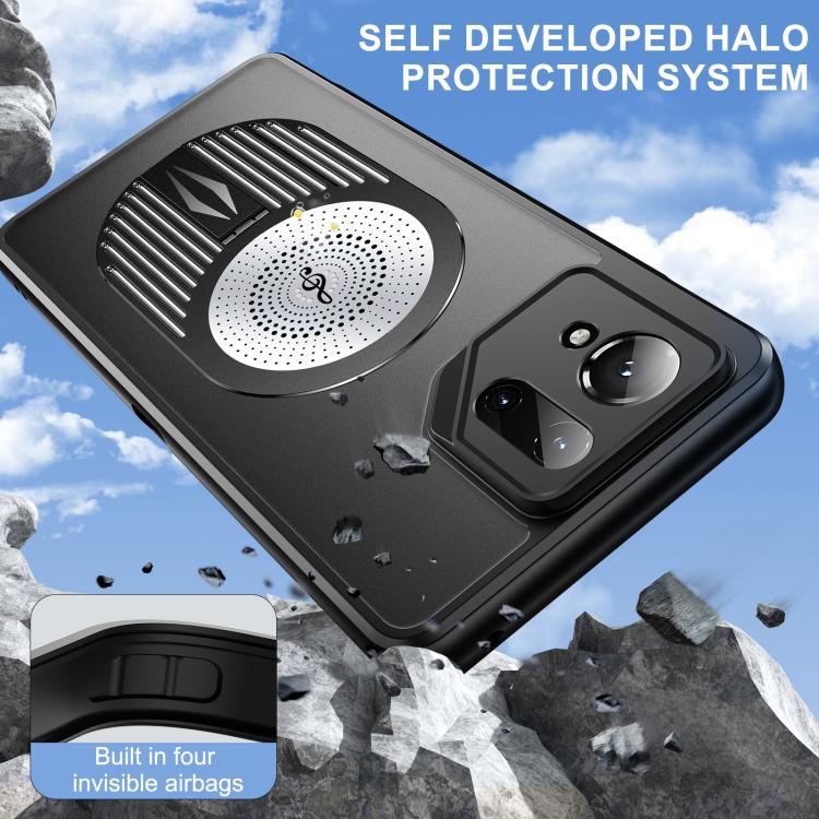 For Asus ROG Phone 9 / 9 Pro Heat Dissipation Aromatherapy MagSafe Holder Phone Case(Silver) - ASUS Cases by PMC TechLife | Online Shopping South Africa | PMC TechLife | Buy Now Pay Later Mobicred