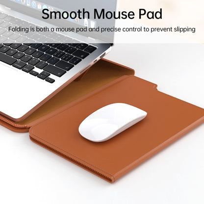 Multifunctional Laptop PU Magnetic Stand Split Liner Bag with Mouse Pad Function, Size:15 inch(Black) - 15 inch by PMC Jewellery | Online Shopping South Africa | PMC Jewellery | Buy Now Pay Later Mobicred