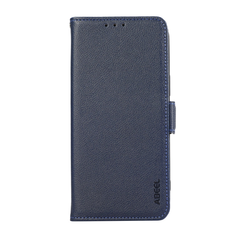 For Samsung Galaxy S25 Ultra ABEEL Side-Magnetic Litchi Pattern Leather RFID Phone Case(Blue) - Galaxy S25 Ultra 5G Cases by PMC TechLife | Online Shopping South Africa | PMC TechLife | Buy Now Pay Later Mobicred
