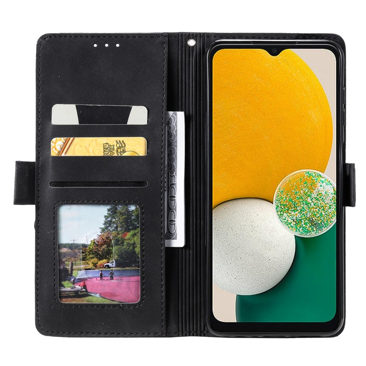 For Samsung Galaxy S25 5G Retro Splicing Horizontal Flip Leather Phone Case(Black) - Galaxy S25 5G Cases by PMC Jewellery | Online Shopping South Africa | PMC Jewellery | Buy Now Pay Later Mobicred