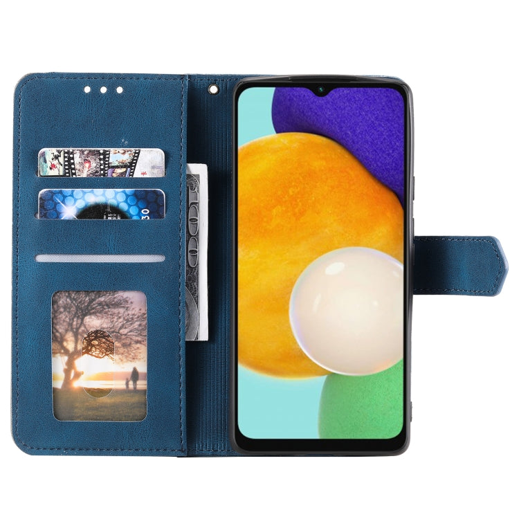 For Samsung Galaxy S25 5G Nail Skin Feel Stitching Calf Texture Leather Phone Case(Blue) - Galaxy S25 5G Cases by PMC Jewellery | Online Shopping South Africa | PMC Jewellery | Buy Now Pay Later Mobicred