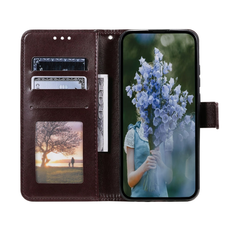 For Samsung Galaxy S25 Ultra 5G Totem Flower Embossed Leather Phone Case(Brown) - Galaxy S25 Ultra 5G Cases by PMC TechLife | Online Shopping South Africa | PMC TechLife | Buy Now Pay Later Mobicred