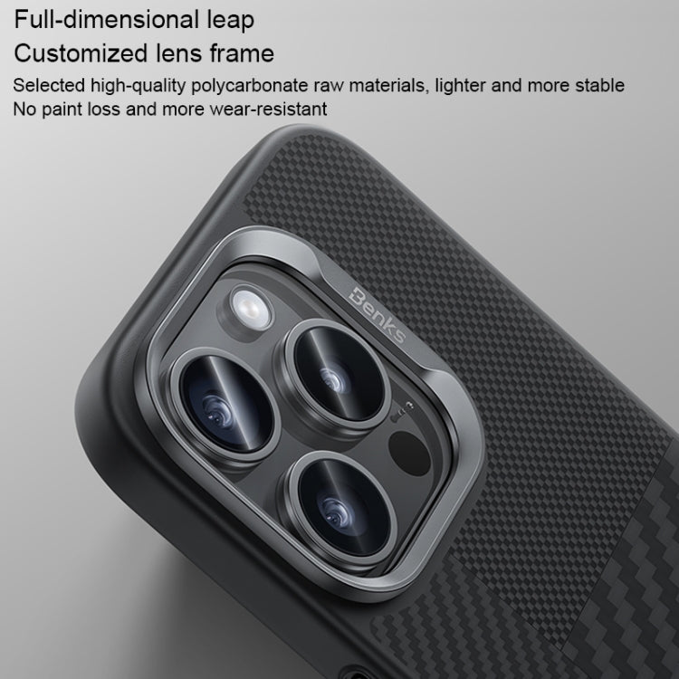 For iPhone 16 Pro Max Benks Montage MagSafe Kevlar Fiber Phone Case(Black) - free shipping - PMC Jewellery - Order now!