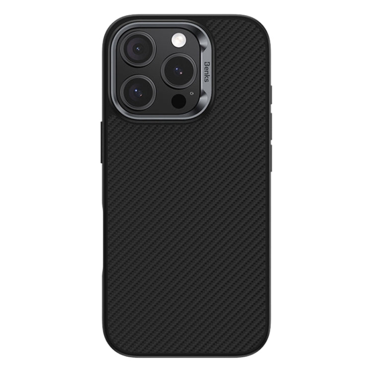 For iPhone 16 Pro Max Benks 600D Kevlar Fiber MagSafe Shockproof Phone Case(Black) - iPhone 16 Pro Max Cases by Benks | Online Shopping South Africa | PMC Jewellery | Buy Now Pay Later Mobicred