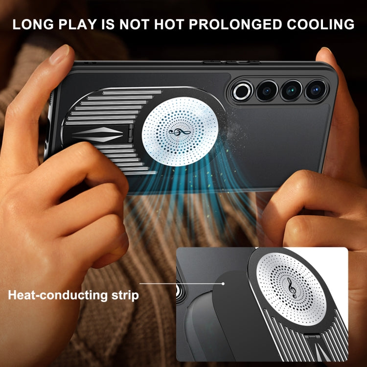 For Meizu 20 Pro Heat Dissipation Aromatherapy MagSafe Holder Phone Case(Black) - Meizu by PMC TechLife | Online Shopping South Africa | PMC TechLife | Buy Now Pay Later Mobicred