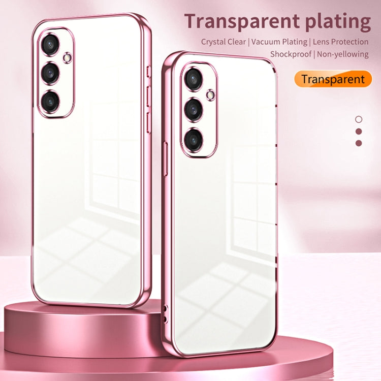 For Samsung Galaxy S25 5G Transparent Plating Fine Hole Phone Case(Silver) - Galaxy S25 5G Cases by PMC Jewellery | Online Shopping South Africa | PMC Jewellery | Buy Now Pay Later Mobicred