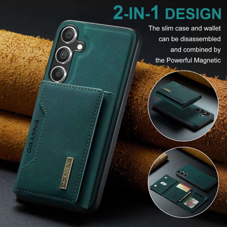 For Samsung Galaxy S24 FE 5G DG.MING M2 Series 3-Fold Multi Card Bag + Magnetic Phone Case(Green) - Galaxy S24 FE 5G Cases by DG.MING | Online Shopping South Africa | PMC Jewellery | Buy Now Pay Later Mobicred