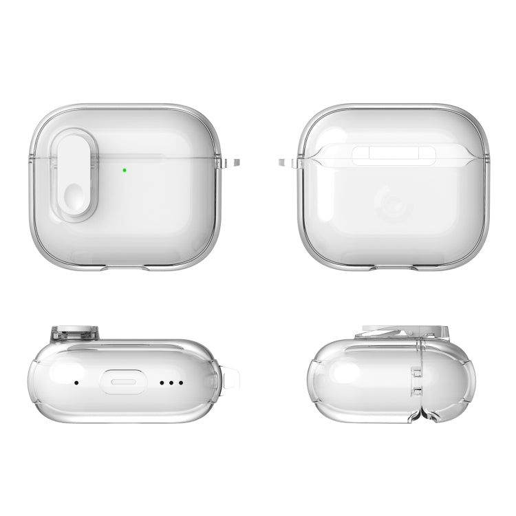 For AirPods 4 Ice Crystals Shockproof Earphone Protective Case(Grey) - For AirPods 4 by PMC Jewellery | Online Shopping South Africa | PMC Jewellery | Buy Now Pay Later Mobicred