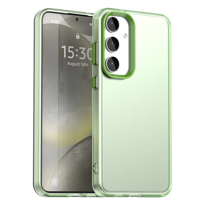 For Samsung Galaxy S25+ 5G Candy PC Hybrid TPU Shockproof Phone Case(Green) - Galaxy S25+ 5G Cases by PMC Jewellery | Online Shopping South Africa | PMC Jewellery | Buy Now Pay Later Mobicred