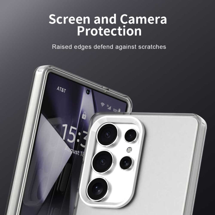 For Samsung Galaxy S25 Ultra 5G Candy PC Hybrid TPU Shockproof Phone Case(White) - Galaxy S25 Ultra 5G Cases by PMC Jewellery | Online Shopping South Africa | PMC Jewellery | Buy Now Pay Later Mobicred