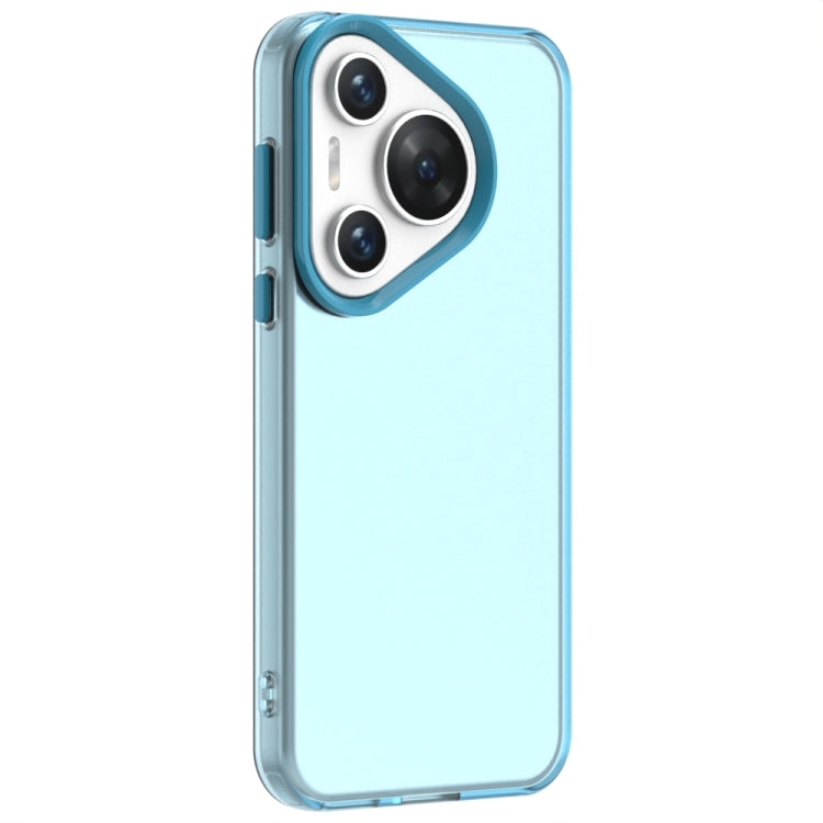 For Huawei Pura 70 Pro Candy PC Hybrid TPU Shockproof Phone Case(Blue) - Huawei Cases by PMC Jewellery | Online Shopping South Africa | PMC Jewellery | Buy Now Pay Later Mobicred