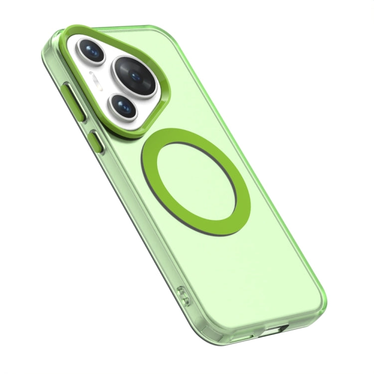 For Huawei Pura 70 Pro Candy Magsafe PC Hybrid TPU Phone Case(Green) - Huawei Cases by PMC Jewellery | Online Shopping South Africa | PMC Jewellery | Buy Now Pay Later Mobicred