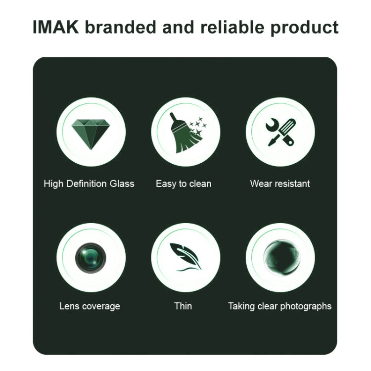For vivo X200 imak Rear Camera Lens Glass Film Black Version - For Vivo by imak | Online Shopping South Africa | PMC Jewellery | Buy Now Pay Later Mobicred