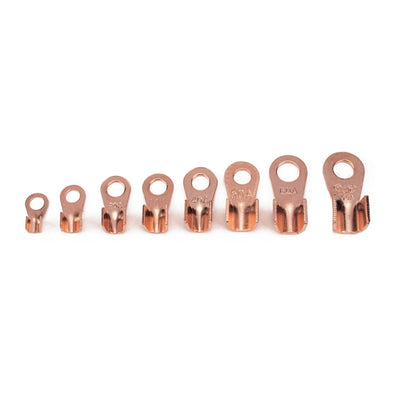 185 PCS Icstation Open Barrel Pure Copper Ring Lug Wire Crimp Terminals Assortment Kit - Booster Cable & Clip by PMC Jewellery | Online Shopping South Africa | PMC Jewellery | Buy Now Pay Later Mobicred