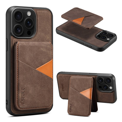 For iPhone 16 Pro ESEBLE E2 Retro Texture Card Slots MagSafe RFID Leather Case(Coffee) - iPhone 16 Pro Cases by ESEBLE | Online Shopping South Africa | PMC Jewellery | Buy Now Pay Later Mobicred