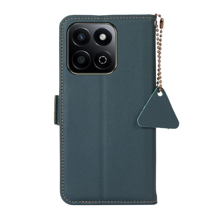 For Honor Play 60 Plus / 200 Smart Side-Magnetic TJ Genuine Leather RFID Phone Case(Green) - Honor Cases by PMC TechLife | Online Shopping South Africa | PMC TechLife | Buy Now Pay Later Mobicred