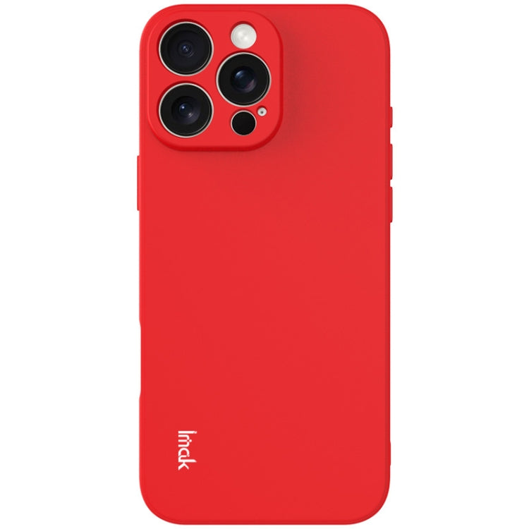 For iPhone 16 Pro imak UC-4 Series Straight Edge TPU Phone Case(Red) - iPhone 16 Pro Cases by imak | Online Shopping South Africa | PMC Jewellery | Buy Now Pay Later Mobicred