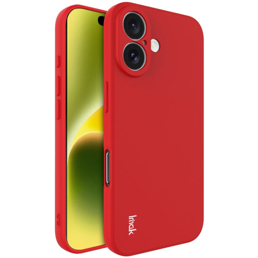 For iPhone 16 imak UC-4 Series Straight Edge TPU Phone Case(Red) - iPhone 16 Cases by imak | Online Shopping South Africa | PMC Jewellery | Buy Now Pay Later Mobicred