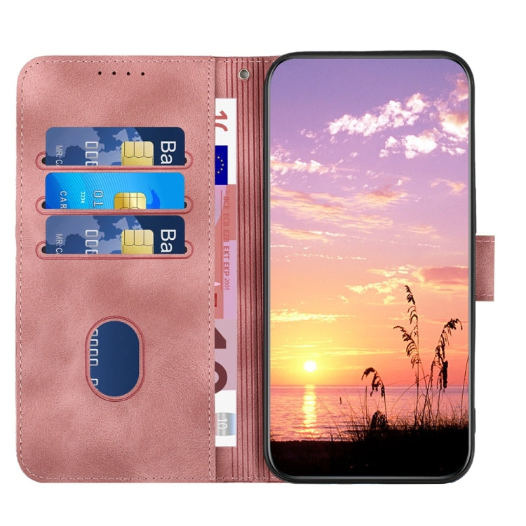 For Samsung Galaxy S25 5G Elephant Head Embossed Phone Leather Case with Lanyard(Pink) - free shipping - PMC Jewellery - Order now!