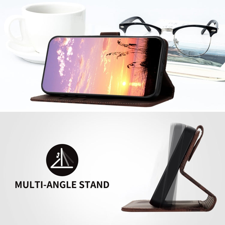 For Samsung Galaxy S25 5G YX0060 Elephant Head Embossed Phone Leather Case with Lanyard(Coffee) - Galaxy S25 5G Cases by PMC Jewellery | Online Shopping South Africa | PMC Jewellery | Buy Now Pay Later Mobicred