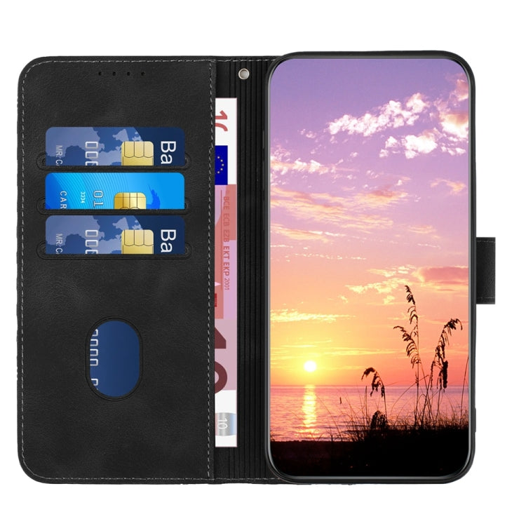 For Samsung Galaxy S25+ 5G Elephant Head Embossed Phone Leather Case with Lanyard(Black) - free shipping - PMC Jewellery - Order now!