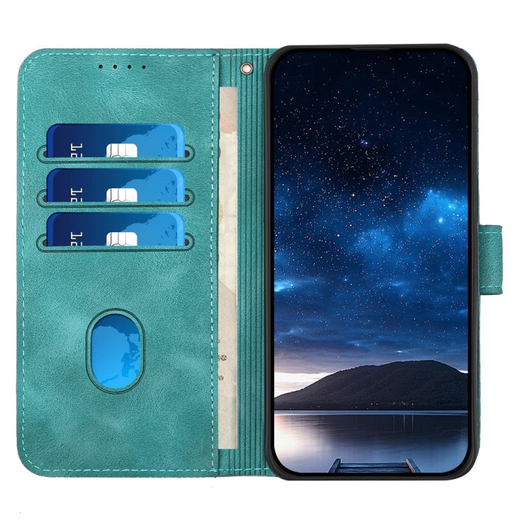 For Samsung Galaxy S25+ 5G YX0080 Grid Butterfly Embossed Pattern Flip Leather Phone Case with Lanyard(Light Blue) - Galaxy S25+ 5G Cases by PMC Jewellery | Online Shopping South Africa | PMC Jewellery | Buy Now Pay Later Mobicred