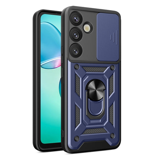 For Samsung Galaxy S25+ 5G Sliding Camera Cover Design TPU+PC Phone Case(Blue) - Galaxy S25+ 5G Cases by PMC Jewellery | Online Shopping South Africa | PMC Jewellery | Buy Now Pay Later Mobicred