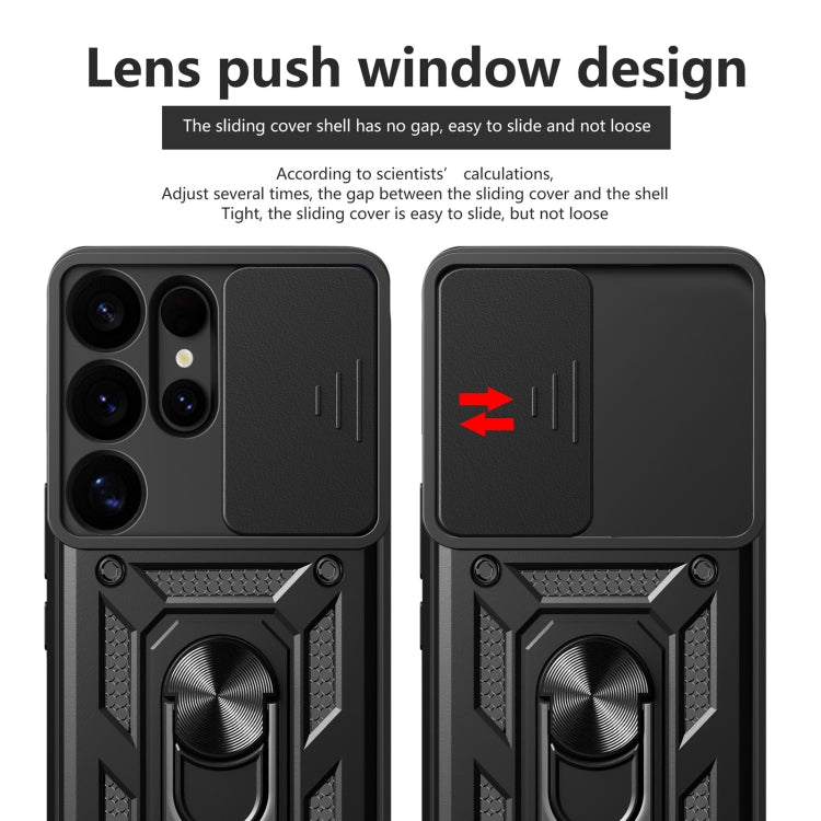 For Samsung Galaxy S25 Ultra 5G Sliding Camera Cover Design TPU+PC Phone Case(Blue) - Galaxy S25 Ultra 5G Cases by PMC Jewellery | Online Shopping South Africa | PMC Jewellery | Buy Now Pay Later Mobicred