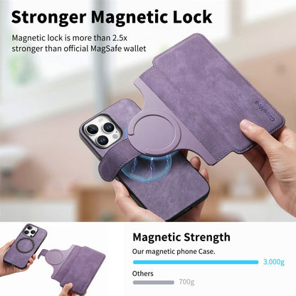 For iPhone 16 Pro Max CaseNeo MagSafe RFID Anti-theft Retro Leather Phone Case(Purple) - iPhone 16 Pro Max Cases by CaseNeo | Online Shopping South Africa | PMC Jewellery | Buy Now Pay Later Mobicred