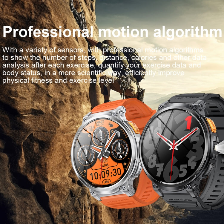 LEMFO K66 1.85 inch Bluetooth Call Smart Watch, Support Heart Rate / Blood Oxygen(Orange) - free shipping - PMC TechLife - Order now!