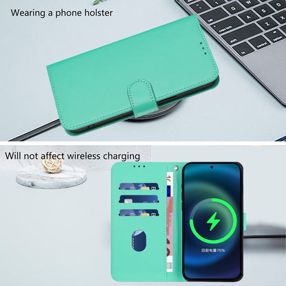 For Ulefone Note 17 Pro Skin Feel Solid Color Leather Phone Case with Lanyard(Green) - Ulefone Cases by PMC Jewellery | Online Shopping South Africa | PMC Jewellery | Buy Now Pay Later Mobicred