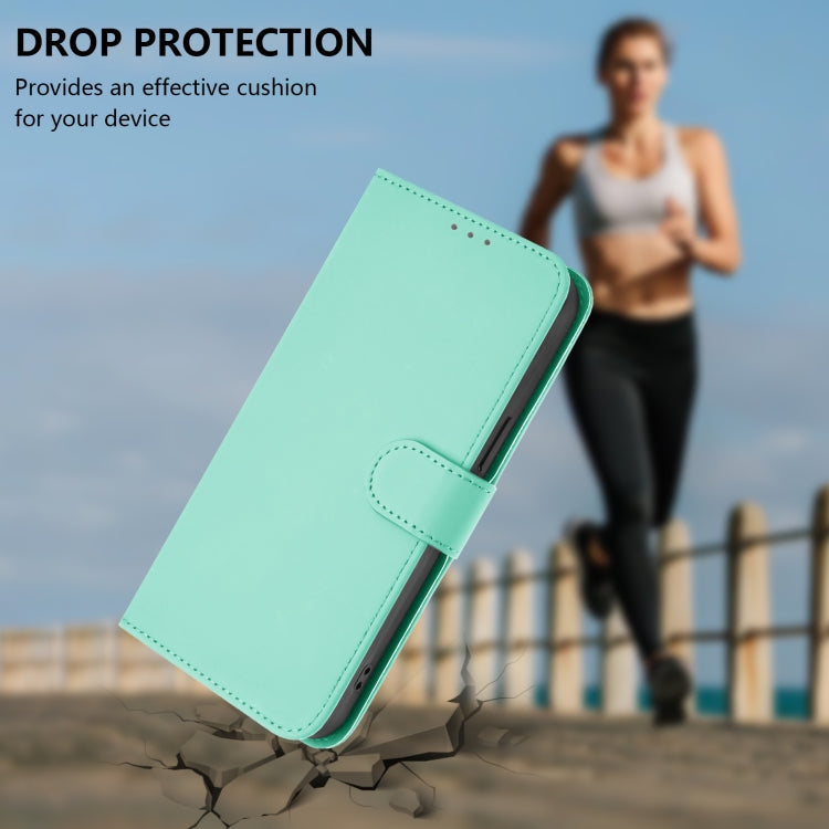For Ulefone Note 17 Pro Skin Feel Solid Color Leather Phone Case with Lanyard(Mint Green) - free shipping - PMC Jewellery - Order now!