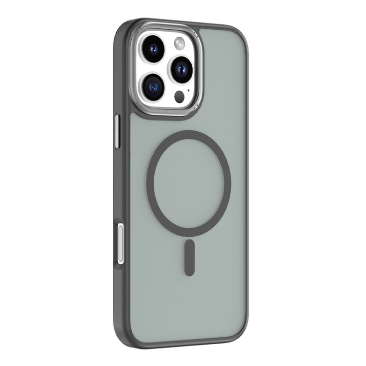 For iPhone 16 Pro Max Mutural Skin Feel Series Frosted MagSafe Magnetic Phone Case(Black) - iPhone 16 Pro Max Cases by Mutural | Online Shopping South Africa | PMC Jewellery | Buy Now Pay Later Mobicred