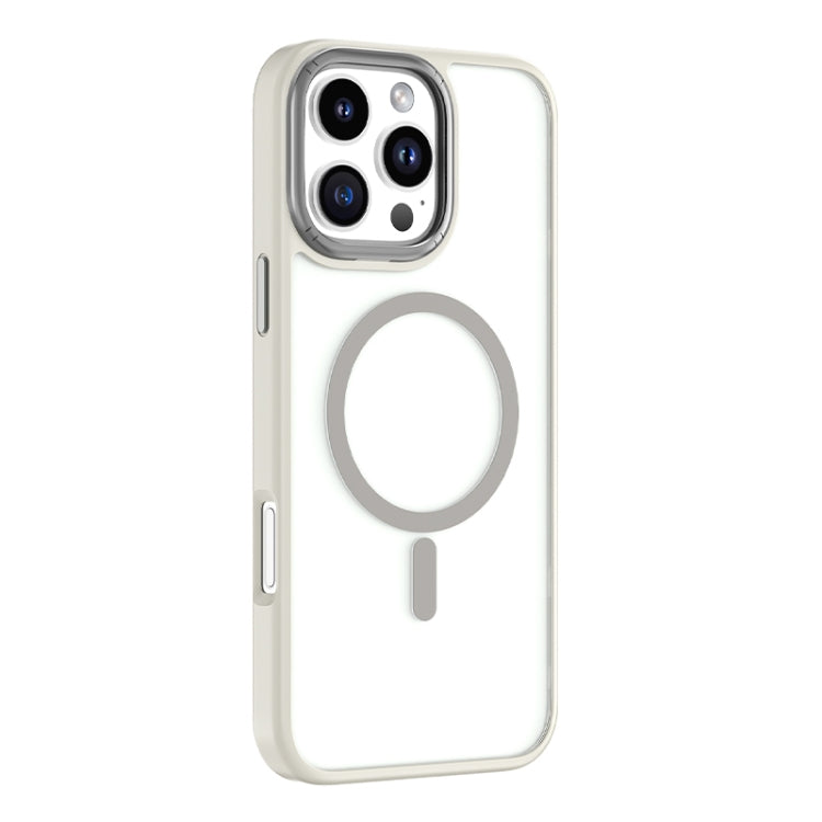 For iPhone 16 Pro Mutural Skin Feel Series Frosted MagSafe Magnetic Phone Case(Grey) - iPhone 16 Pro Cases by Mutural | Online Shopping South Africa | PMC Jewellery | Buy Now Pay Later Mobicred