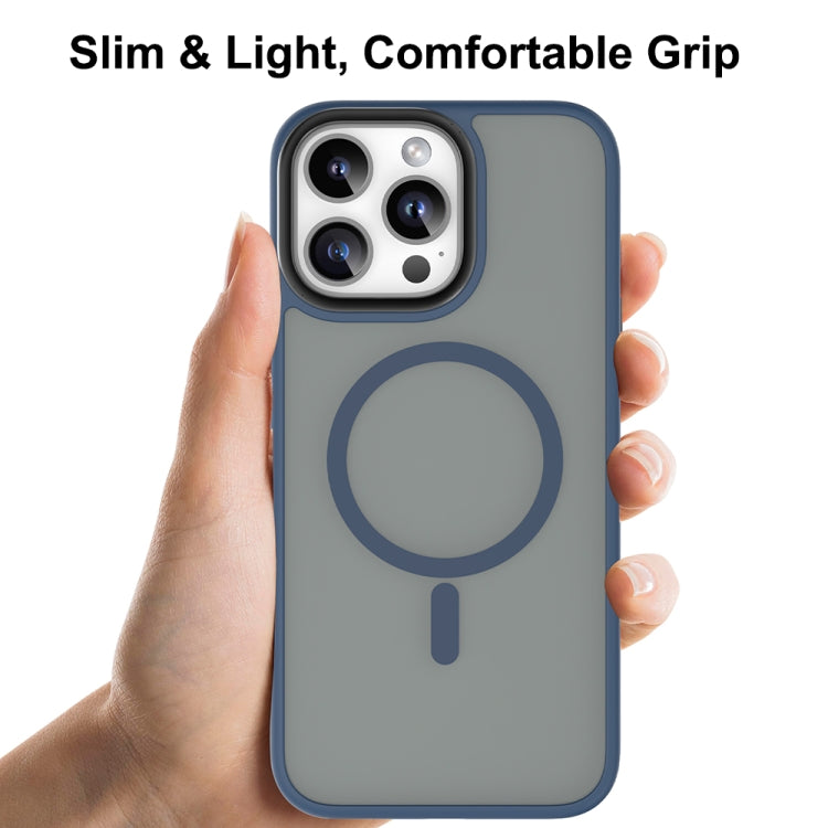 For iPhone 16 Pro Mutural Skin Feel Series Frosted MagSafe Magnetic Phone Case(Grey) - free shipping - PMC Jewellery - Order now!