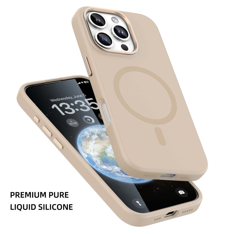 For iPhone 16 Mutural Karen Series Liquid Silicone MagSafe Magnetic Phone Case(Grey) - iPhone 16 Cases by Mutural | Online Shopping South Africa | PMC Jewellery | Buy Now Pay Later Mobicred