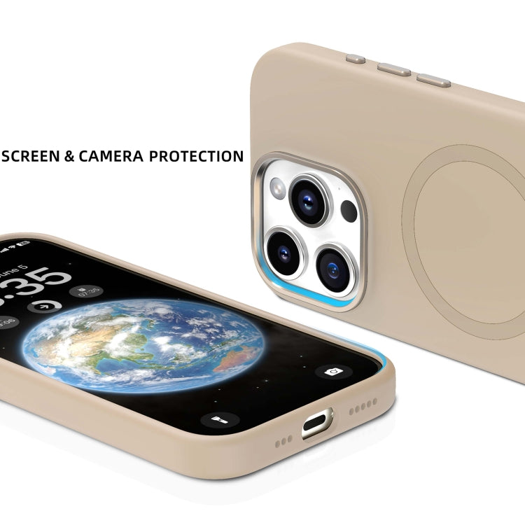 For iPhone 16 Pro Mutural Karen Series Liquid Silicone MagSafe Magnetic Phone Case(Desert Gold) - iPhone 16 Pro Cases by Mutural | Online Shopping South Africa | PMC Jewellery | Buy Now Pay Later Mobicred