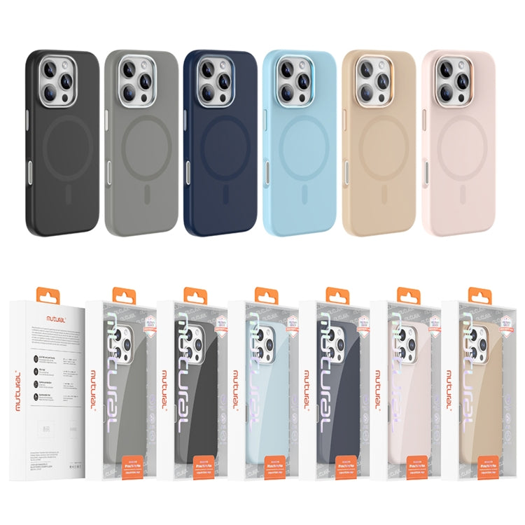 For iPhone 16 Mutural Karen Series Liquid Silicone MagSafe Magnetic Phone Case(Grey) - iPhone 16 Cases by Mutural | Online Shopping South Africa | PMC Jewellery | Buy Now Pay Later Mobicred