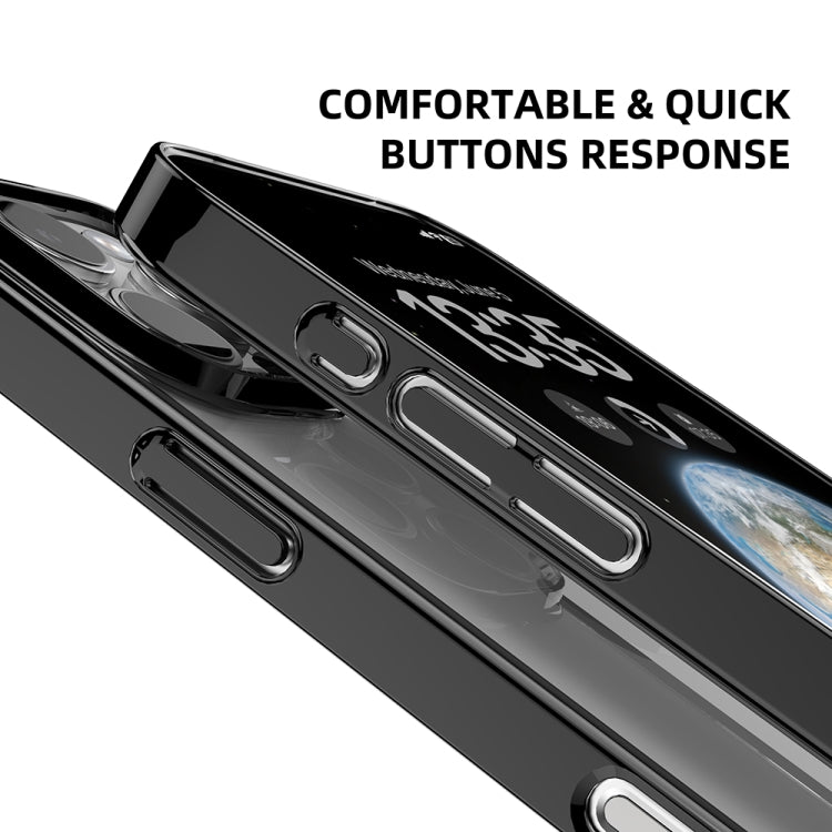 For iPhone 16 Pro Max Mutural Jiantou Series Electroplating Hybrid PC Phone Case(Silver) - free shipping - PMC Jewellery - Order now!