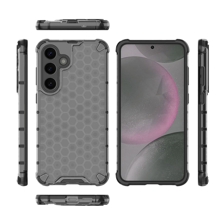 For Samsung Galaxy S25 5G Honeycomb Shockproof Phone Case(Black) - Galaxy S25 5G Cases by PMC Jewellery | Online Shopping South Africa | PMC Jewellery | Buy Now Pay Later Mobicred