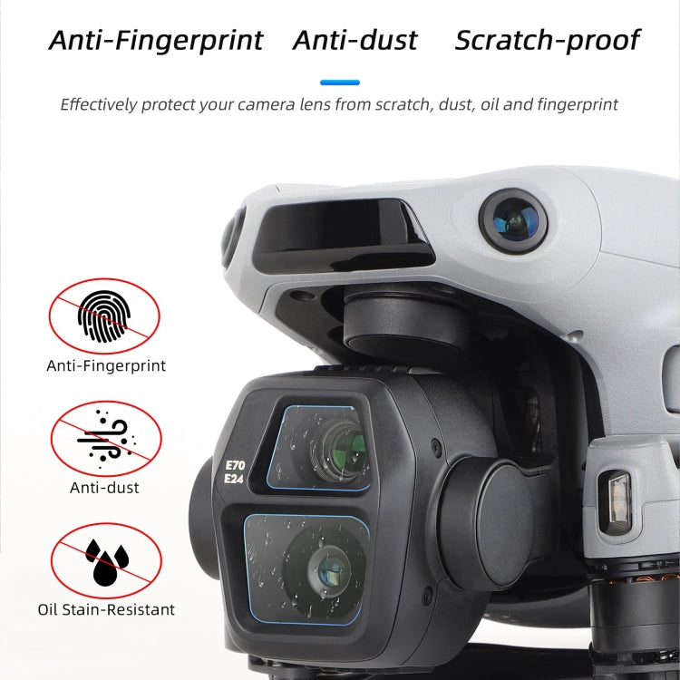 For DJI Air 3S Sunnylife Tempered Glass Film Lens Protector, Quantity:1 Set(Transparent) - free shipping - PMC TechLife - Order now!