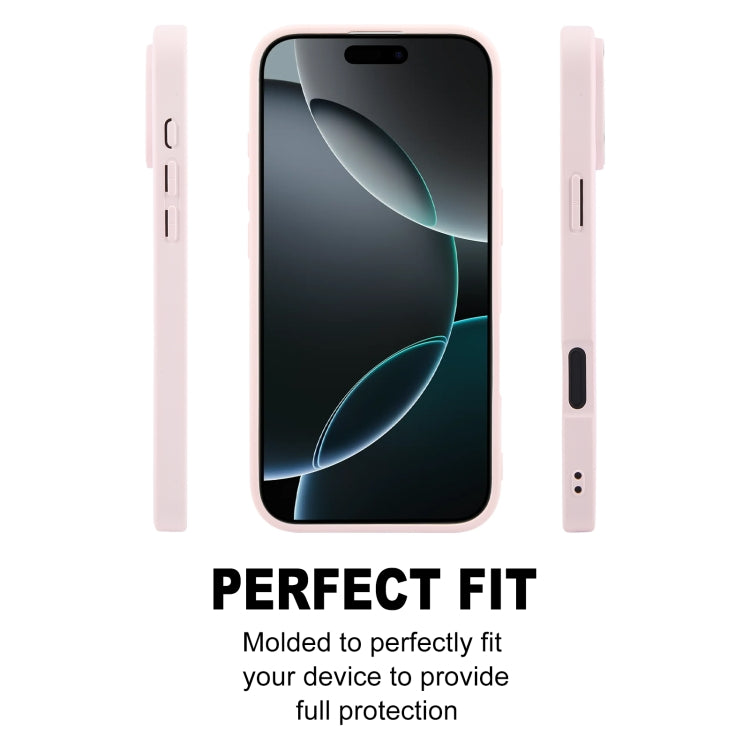 For iPhone 16 Pro GEBEI Plain Leather TPU Hybrid PU Phone Case(Pink) - iPhone 16 Pro Cases by GEBEI | Online Shopping South Africa | PMC Jewellery | Buy Now Pay Later Mobicred