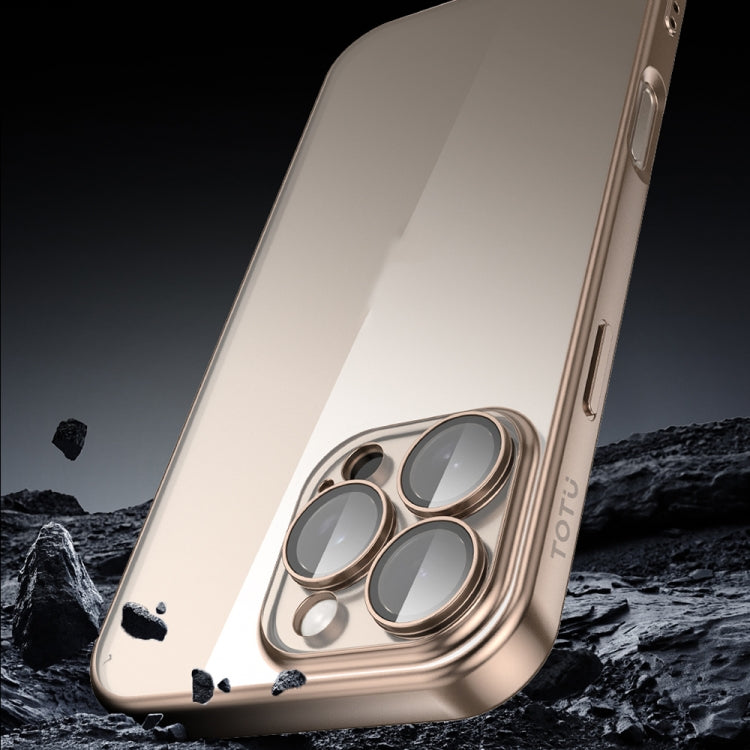 For iPhone 16 Pro TOTU PC-2 Soft Jane Series Electroplated TPU Phone Case with Lens Film(Silver) - iPhone 16 Pro Cases by TOTUDESIGN | Online Shopping South Africa | PMC Jewellery | Buy Now Pay Later Mobicred