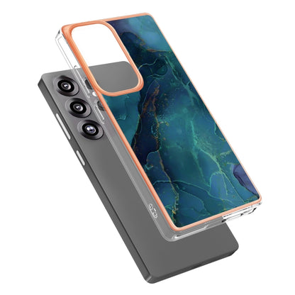 For Samsung Galaxy S25 Ultra 5G Electroplating Marble Dual-side IMD Phone Case(Green 017) - Galaxy S25 Ultra 5G Cases by PMC Jewellery | Online Shopping South Africa | PMC Jewellery | Buy Now Pay Later Mobicred