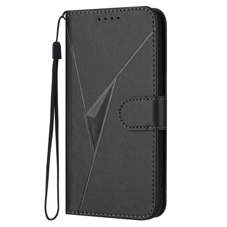 For iPhone 17 Pro Max Triangle Pattern Buckle Clasp Leather Phone Case(Black) - free shipping - PMc TechLife - Order now!