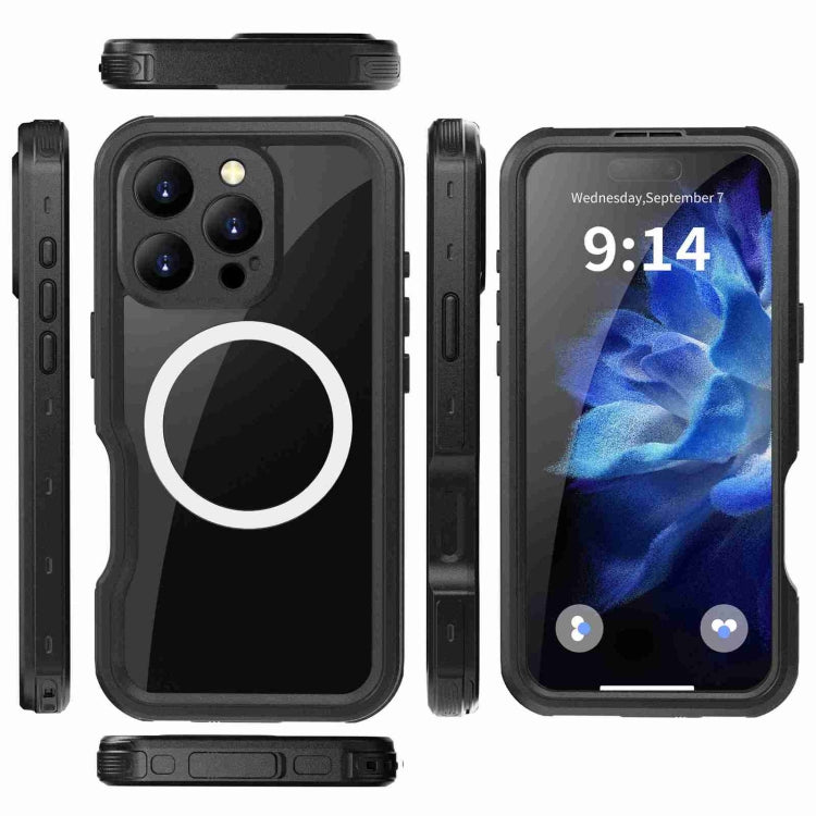 For iPhone 16 Pro RedPepper IP68 Waterproof Triple-proof MagSafe Phone Case(Black) - free shipping - PMC Jewellery - Order now!
