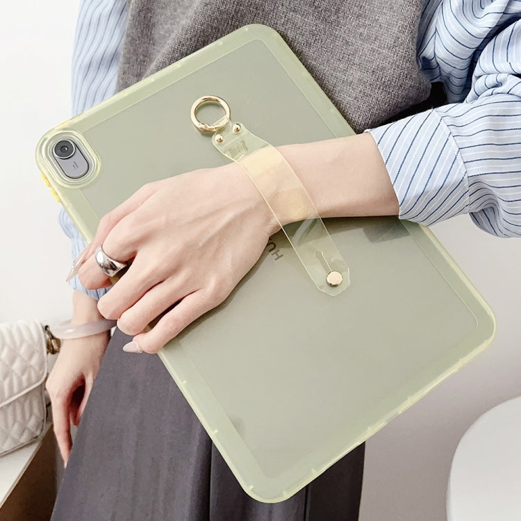For Huawei MatePad Pro 11 2024 Wristband Holder PC Hybrid TPU Soft Tablet Case(Yellow) - free shipping - PMC Jewellery - Order now!