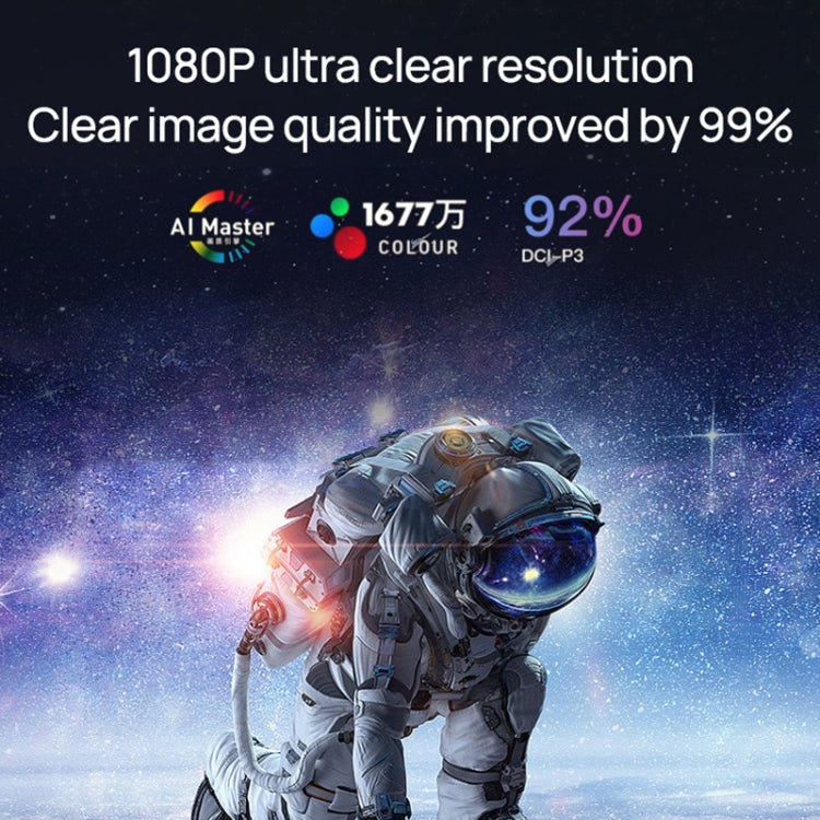 TZ-1 1080P 280ANSI HiSilicon 352 Android 9.0 Foldable PTZ Stand Projector, US Plug(Grey) - LED Projector by PMC TechLife | Online Shopping South Africa | PMC TechLife | Buy Now Pay Later Mobicred