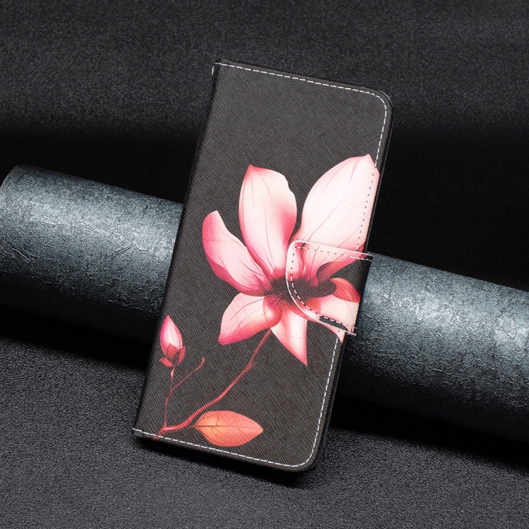 For Samsung Galaxy S25+ 5G Colored Drawing Pattern Leather Phone Case(Lotus) - free shipping - PMC Jewellery - Order now!