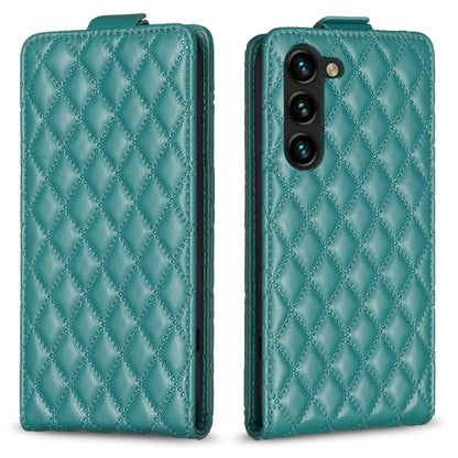 For Samsung Galaxy S25+ 5G Diamond Lattice Vertical Flip Leather Phone Case(Green) - Galaxy S25+ 5G Cases by PMC Jewellery | Online Shopping South Africa | PMC Jewellery | Buy Now Pay Later Mobicred